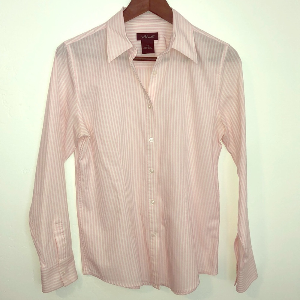Will Smith | Pink & White Stripes | 100% Cotton M